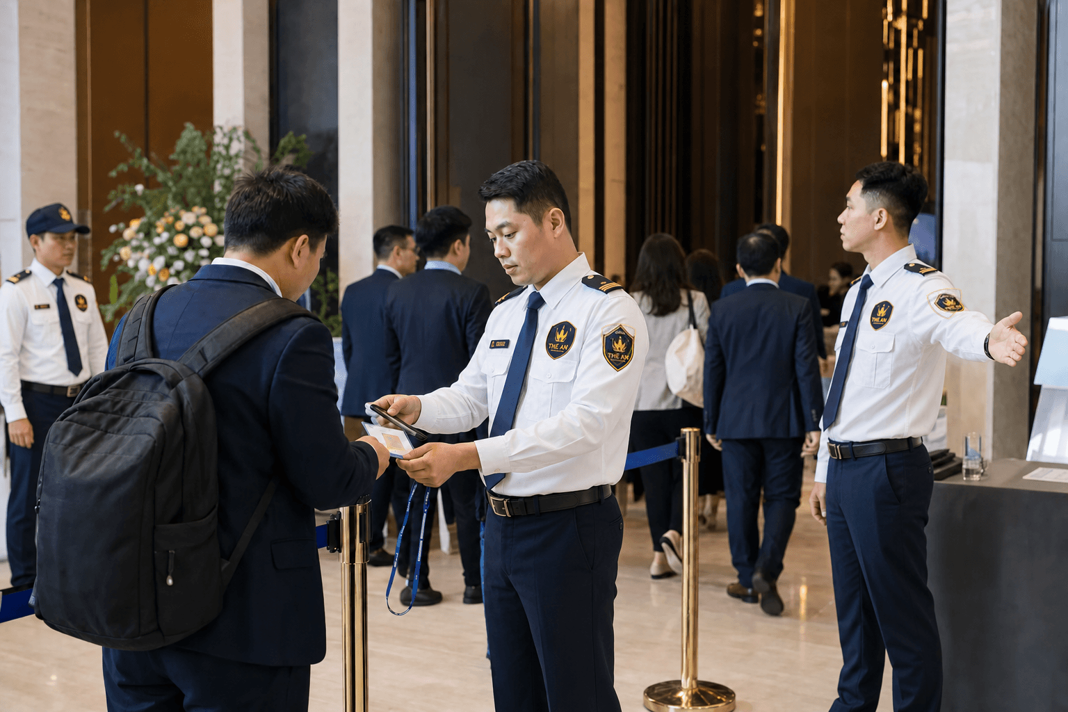 Đội ngũ bảo vệ tại sự kiện doanh nghiệp